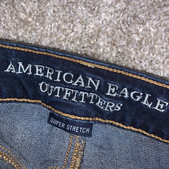 American Eagle Shortie Blue Jean shorts size 0 - Picture 7 of 12